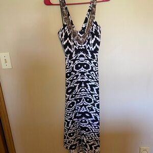 Ikat sundress with sequin detail